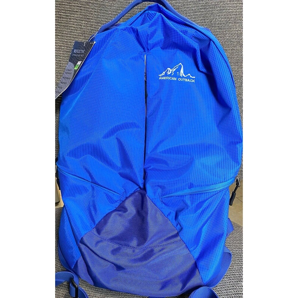 AMERICAN OUTBACK™ Peak Hydration Bag Hiking Backpack 2L Bladder Reflective NEW